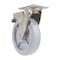 Vestil Thermoplastic Rubber Swivel With Total Brake Caster 8 In. Diameter x 2 In. Width 675 lb Gray CST-E-SS-8X2TPR-SWTB - alternate 8